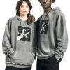 "EMP Special Collection X Urban Classics Unisex Washed Hoodie" Hooded Sweater Grey By EMP Special Collection