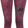 "Leggings With Batik Pattern" Leggings Black-red By RED By EMP