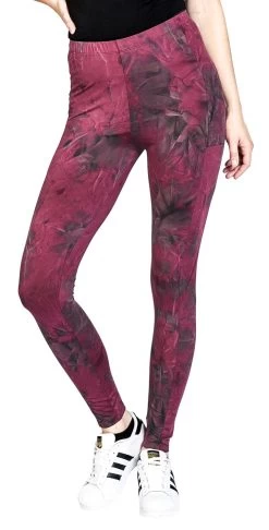 "Leggings With Batik Pattern" Leggings Black-red By RED By EMP -Fashion Lady Clothing Shop 521807wa