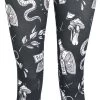 "Leggings With All-Over Print" Leggings Black By Gothicana By EMP