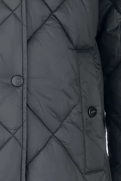 "JK Elaine" Coats Black By Hailys 7 "JK Elaine" Coats Black By Hailys -Fashion Lady Clothing Shop 523031d