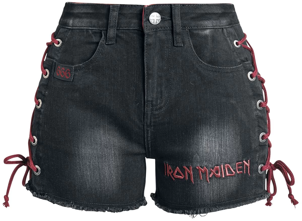 "EMP Signature Collection" Hot Pants Black By Iron Maiden 1 "EMP Signature Collection" Hot Pants Black By Iron Maiden