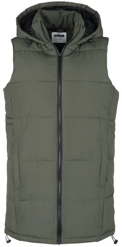 "Aurora Hood Vest" Vest Olive By Noisy May