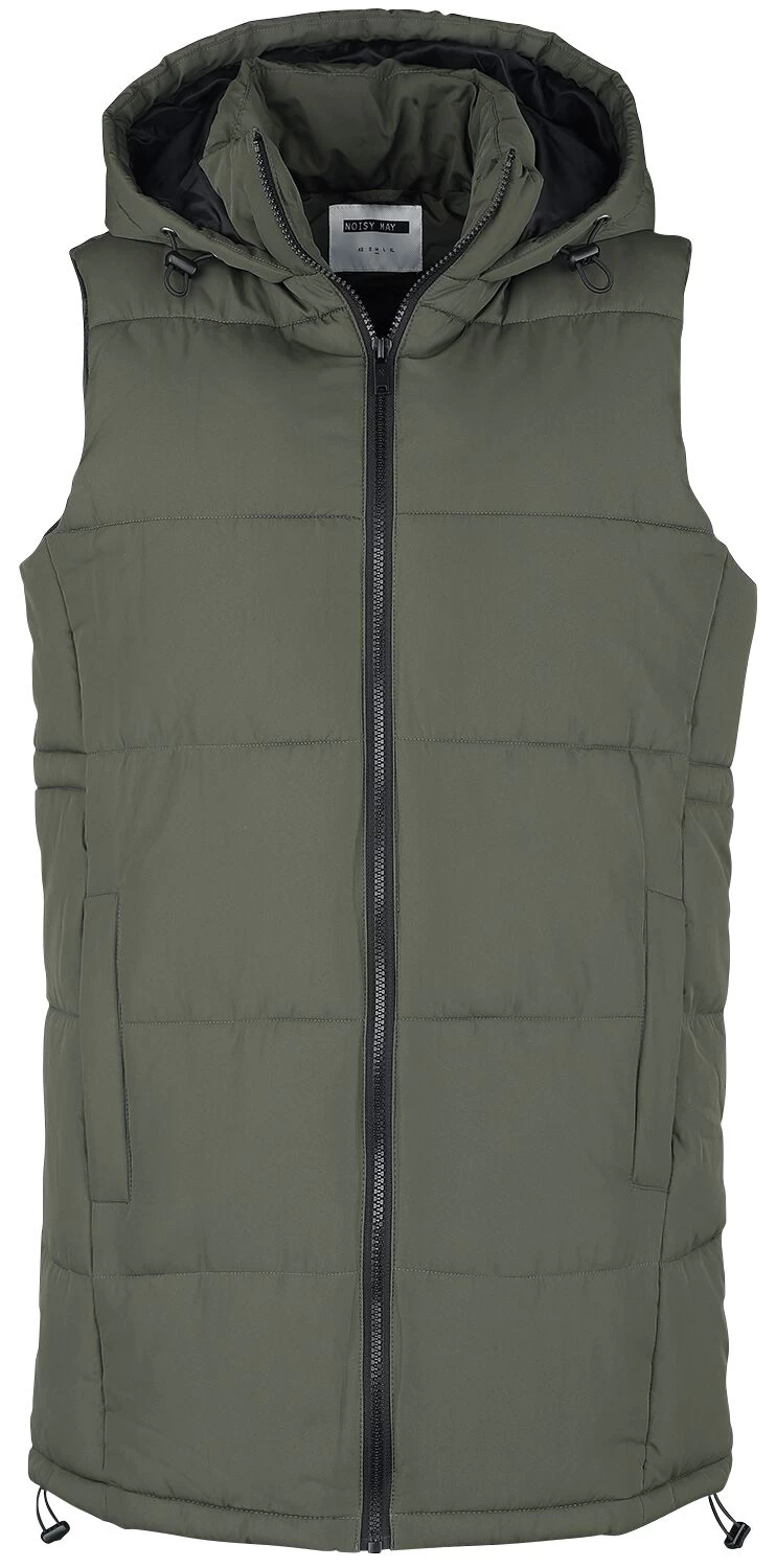 "Aurora Hood Vest" Vest Olive By Noisy May 1 "Aurora Hood Vest" Vest Olive By Noisy May