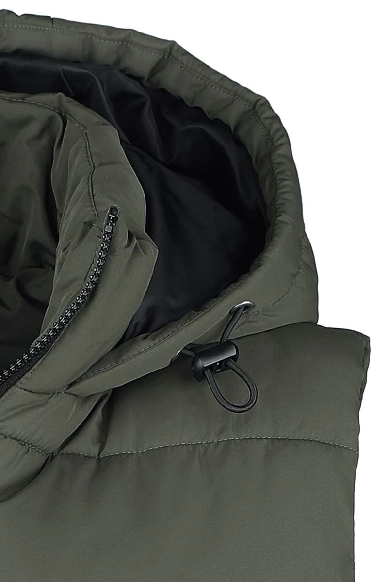 "Aurora Hood Vest" Vest Olive By Noisy May 3 "Aurora Hood Vest" Vest Olive By Noisy May - Image 3