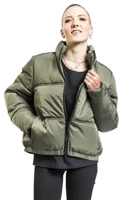 "Anni Jacket" Winter Jacket Olive By Noisy May -Fashion Lady Clothing Shop 523585wa