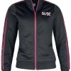"Amplified Collection - Ladies Taped Tricot Track Top" Tracksuit Top Black By AC/DC