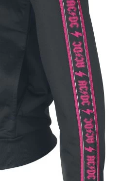 "Amplified Collection - Ladies Taped Tricot Track Top" Tracksuit Top Black By AC/DC 7 "Amplified Collection - Ladies Taped Tricot Track Top" Tracksuit Top Black By AC/DC -Fashion Lady Clothing Shop 523659d