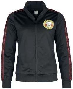 "Amplified Collection - Ladies Taped Tricot Track Top" Tracksuit Top Black By Guns N' Roses