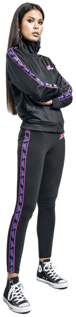 "Amplified Collection - Ladies Cotton Taped Yoga Leggings" Leggings Black By Black Sabbath -Fashion Lady Clothing Shop 523666wa2