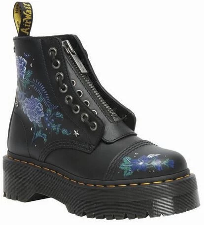 "Sinclair Floral - Mystic Garden/Floral Print Black Backhand" Boot Multicolour By Dr. Martens 1 "Sinclair Floral - Mystic Garden/Floral Print Black Backhand" Boot Multicolour By Dr. Martens