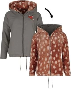 "Fur" Between-seasons Jacket Multicolour By Bambi