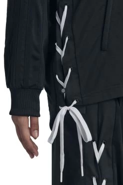 "Laced Tracksuit Top" Tracksuit Top Black By Adidas -Fashion Lady Clothing Shop 525254d