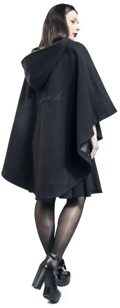 "EMP Signature Collection" Cape Black By Nightwish -Fashion Lady Clothing Shop 525419wb