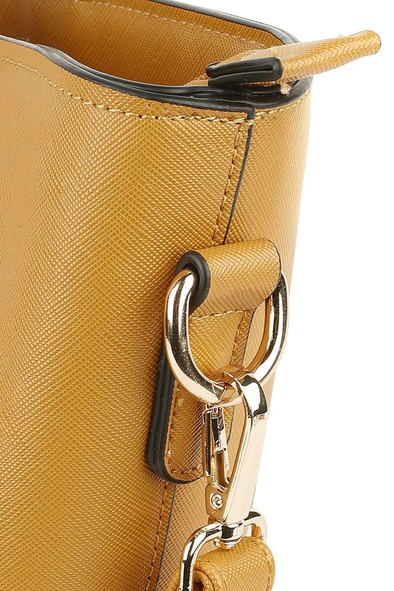 "Bow Front Scalloped Shopper Bag" Handbag Brown By Voodoo Vixen 6 "Bow Front Scalloped Shopper Bag" Handbag Brown By Voodoo Vixen - Image 6