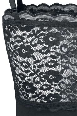 "Nightgown With Lace" Nightshirt Black By Black Premium By EMP -Fashion Lady Clothing Shop 525861d2