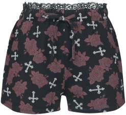 "Pyjamas With Roses And Skull" Pyjama Black By Rock Rebel By EMP -Fashion Lady Clothing Shop 526035c2