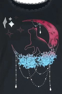 "Pyjama Set With Moon Print" Pyjama Black By Full Volume By EMP -Fashion Lady Clothing Shop 526148d