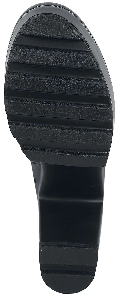 "Platform Lace-up Ankle Boots With Rivets" High Heel Black By Gothicana By EMP 6 "Platform Lace-up Ankle Boots With Rivets" High Heel Black By Gothicana By EMP - Image 6