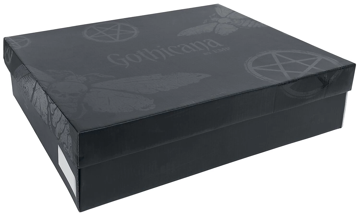 "Platform Lace-up Ankle Boots With Rivets" High Heel Black By Gothicana By EMP 8 "Platform Lace-up Ankle Boots With Rivets" High Heel Black By Gothicana By EMP - Image 8