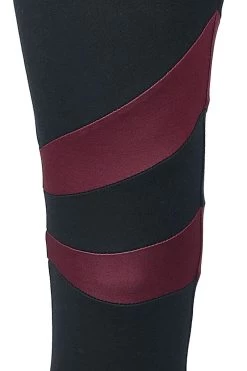 "Built For Comfort" Leggings Black-red By Black Premium By EMP -Fashion Lady Clothing Shop 526634d