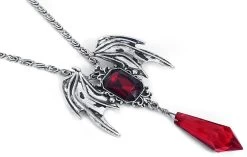 "Bat Wings" Necklace Silver-coloured By Gothicana By EMP -Fashion Lady Clothing Shop 528192d