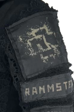 "Metal Patches" Between-seasons Jacket Black By Rammstein -Fashion Lady Clothing Shop 528540d5