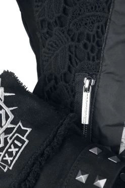 "Metal Patches" Between-seasons Jacket Black By Rammstein -Fashion Lady Clothing Shop 528540d7