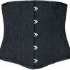 "- Under-bust Corset With Brocade Pattern" Corsage Black By Gothicana By EMP