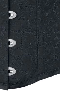 "- Under-bust Corset With Brocade Pattern" Corsage Black By Gothicana By EMP -Fashion Lady Clothing Shop 529642d