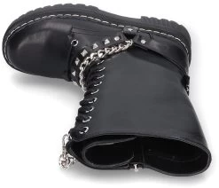 "Lace-Up Boots" Boots Black By Dockers By Gerli -Fashion Lady Clothing Shop 530128a5