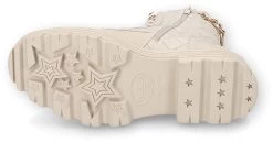 "Lace-up Boots With Chain And Rivets" Boot Natural By Dockers By Gerli -Fashion Lady Clothing Shop 530315a6