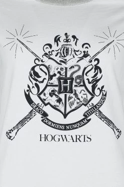 "Hogwarts" T-Shirt White-grey By Harry Potter -Fashion Lady Clothing Shop 532785d