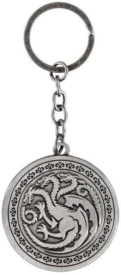 "House Of The Dragon - Dragon Logo" Keyring Pendant By Game Of Thrones