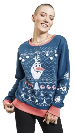 "Olaf" Christmas Jumper Multicolour By Frozen -Fashion Lady Clothing Shop 533161wa
