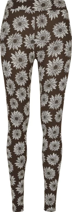 "Ladies’ Soft Brown Camomile Leggings" Leggings Brown By Urban Classics