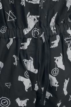 "Dungarees With All-over Print" Dungarees Black By Gothicana By EMP 10 "Dungarees With All-over Print" Dungarees Black By Gothicana By EMP -Fashion Lady Clothing Shop 534556d