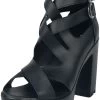 "High Heels With Straps" High Heel Black By Black Premium By EMP