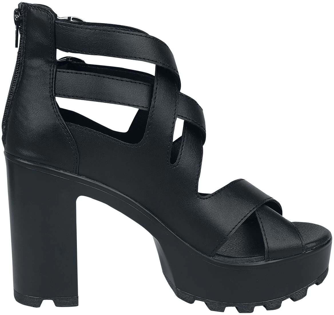 "High Heels With Straps" High Heel Black By Black Premium By EMP 3 "High Heels With Straps" High Heel Black By Black Premium By EMP - Image 3