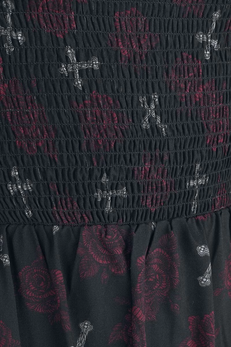 "Maxi Dress With All-over Print" Long Dress Black By Rock Rebel By EMP 3 "Maxi Dress With All-over Print" Long Dress Black By Rock Rebel By EMP - Image 3