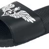 "EMP Sandals With Skull Print" Sandal Black By Rock Rebel By EMP