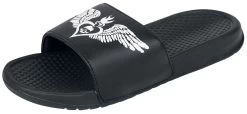 "EMP Sandals With Skull Print" Sandal Black By Rock Rebel By EMP
