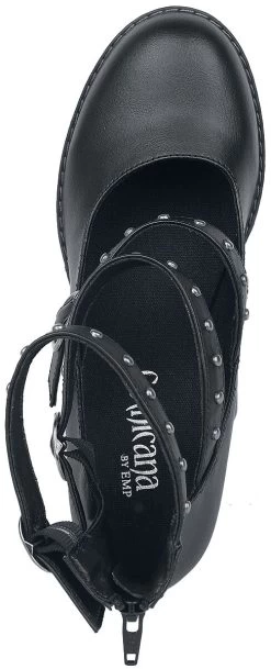 "High Heels With Straps And Rivets" High Heel Black By Gothicana By EMP -Fashion Lady Clothing Shop 534971a5