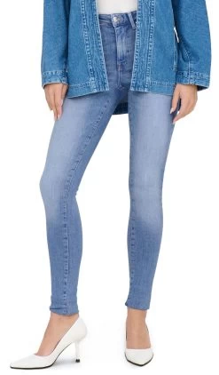 "ONLPOWER MID PUSH UP SK DNM REA934 NOOS" Jeans Light Blue By Only -Fashion Lady Clothing Shop 535326wa