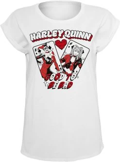 "It's Good To Be Bad" T-Shirt White By Harley Quinn