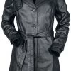 "GWLailah Lasav" Leather Coat Black By Gipsy
