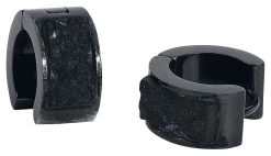 "Raw Black" Earring Black By Rockers