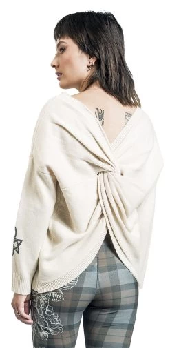 "Outlander" Knit Jumper Creme By Outlander -Fashion Lady Clothing Shop 535983wb