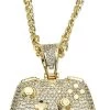"King Ice - Controller Necklace" Necklace Gold-coloured By Xbox