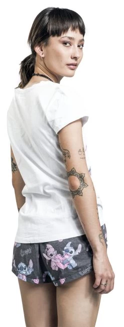 "Kiss Kiss" Pyjama Multicolour By Lilo & Stitch -Fashion Lady Clothing Shop 536765wb